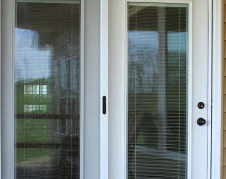 Fiberglass & steel hinged patio doors